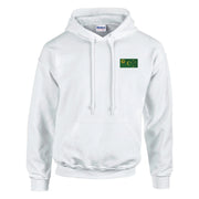 Sweat à capuche îles cocos coton mélangé broderie couleur