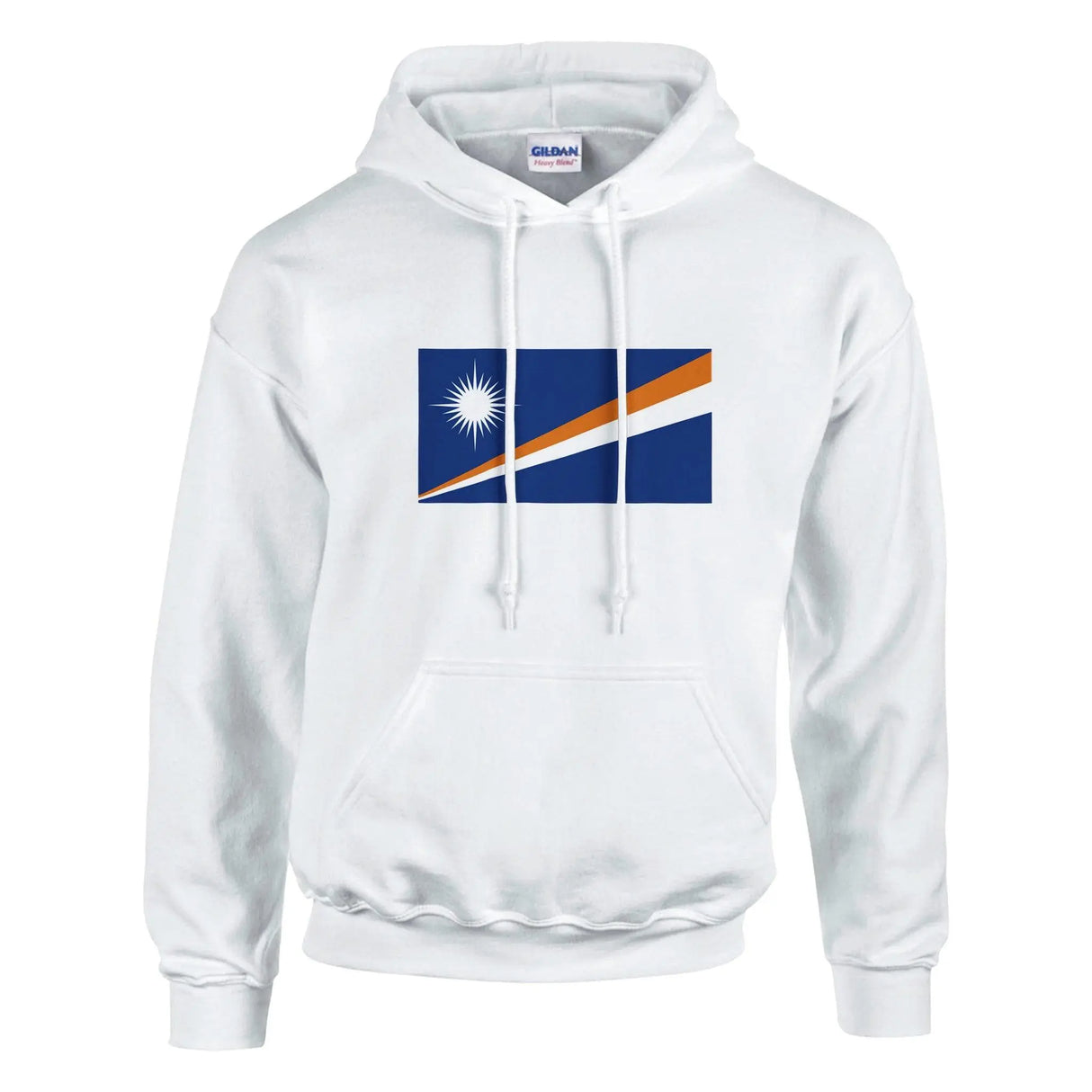 Sweat à capuche îles marshall coton mélangé brodé