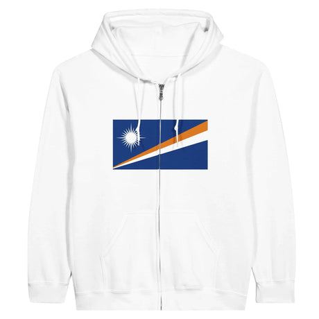 Sweat à capuche îles marshall coton mélangé broderie
