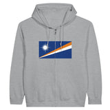 Sweat à capuche îles marshall coton mélangé broderie