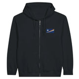 Sweat à capuche îles marshall coton mélangé broderie couleur