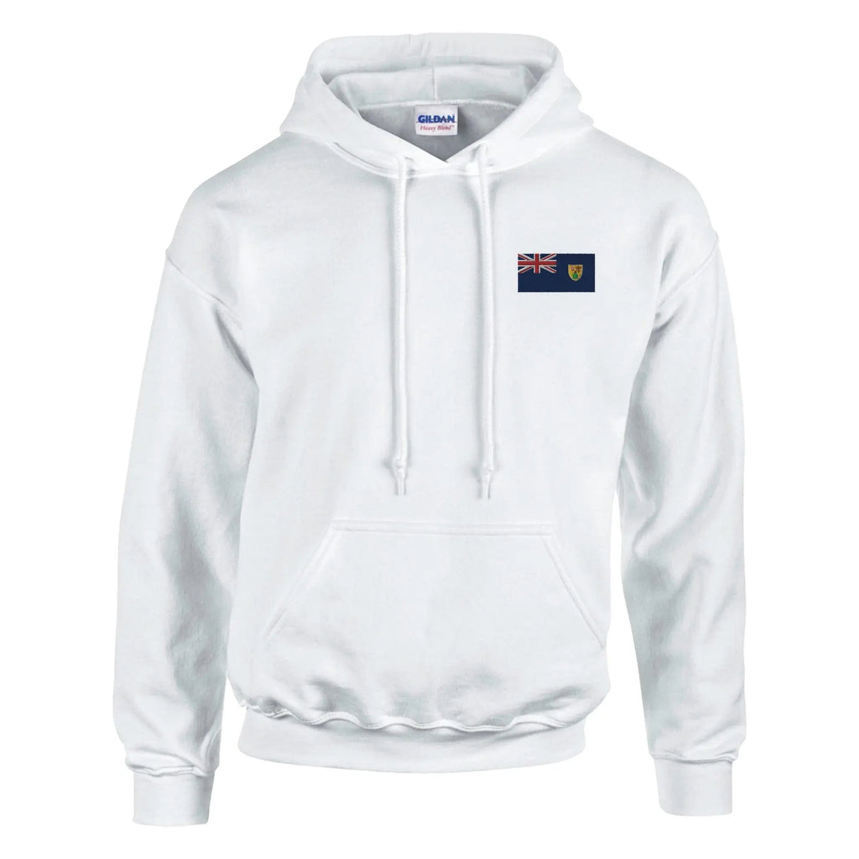 Sweat à capuche îles turques-et-caïques broderie coton