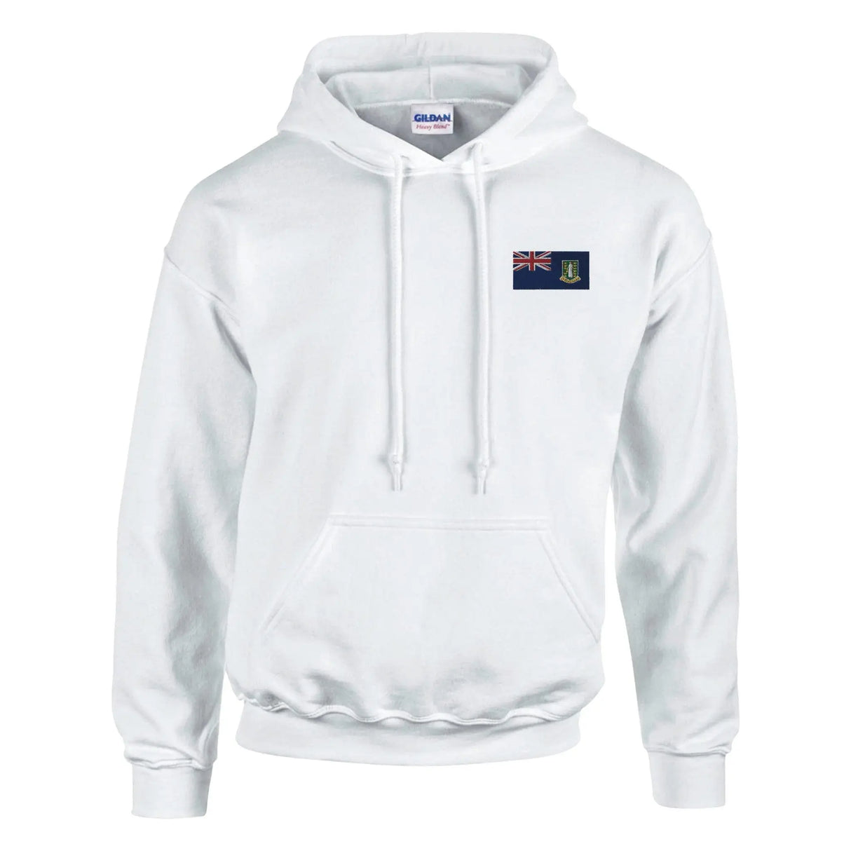Sweat à capuche îles vierges britanniques broderie coton