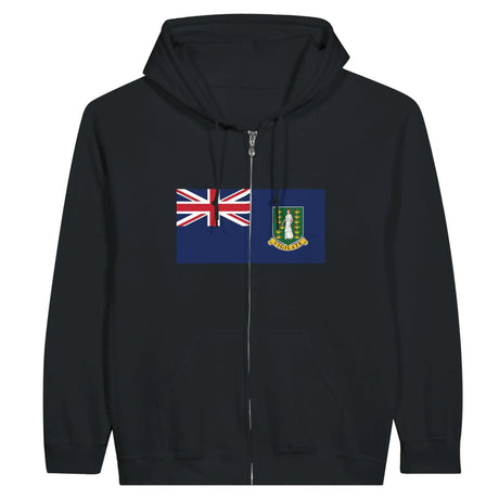 Sweat à capuche îles vierges britanniques coton zippé