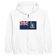 Sweat à capuche îles vierges britanniques coton zippé
