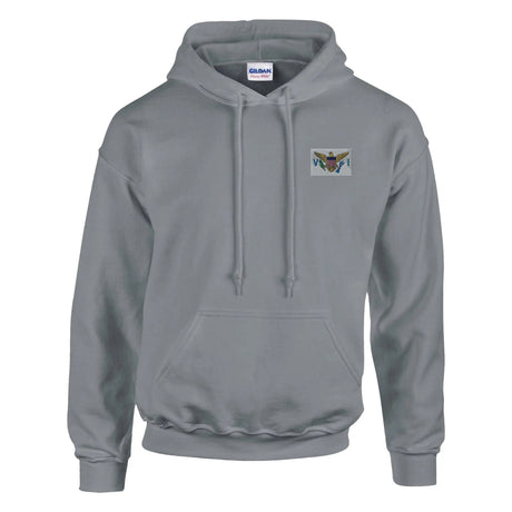 Sweat à capuche îles vierges coton mélangé brodé
