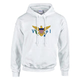 Sweat à capuche îles vierges coton mélangé broderie