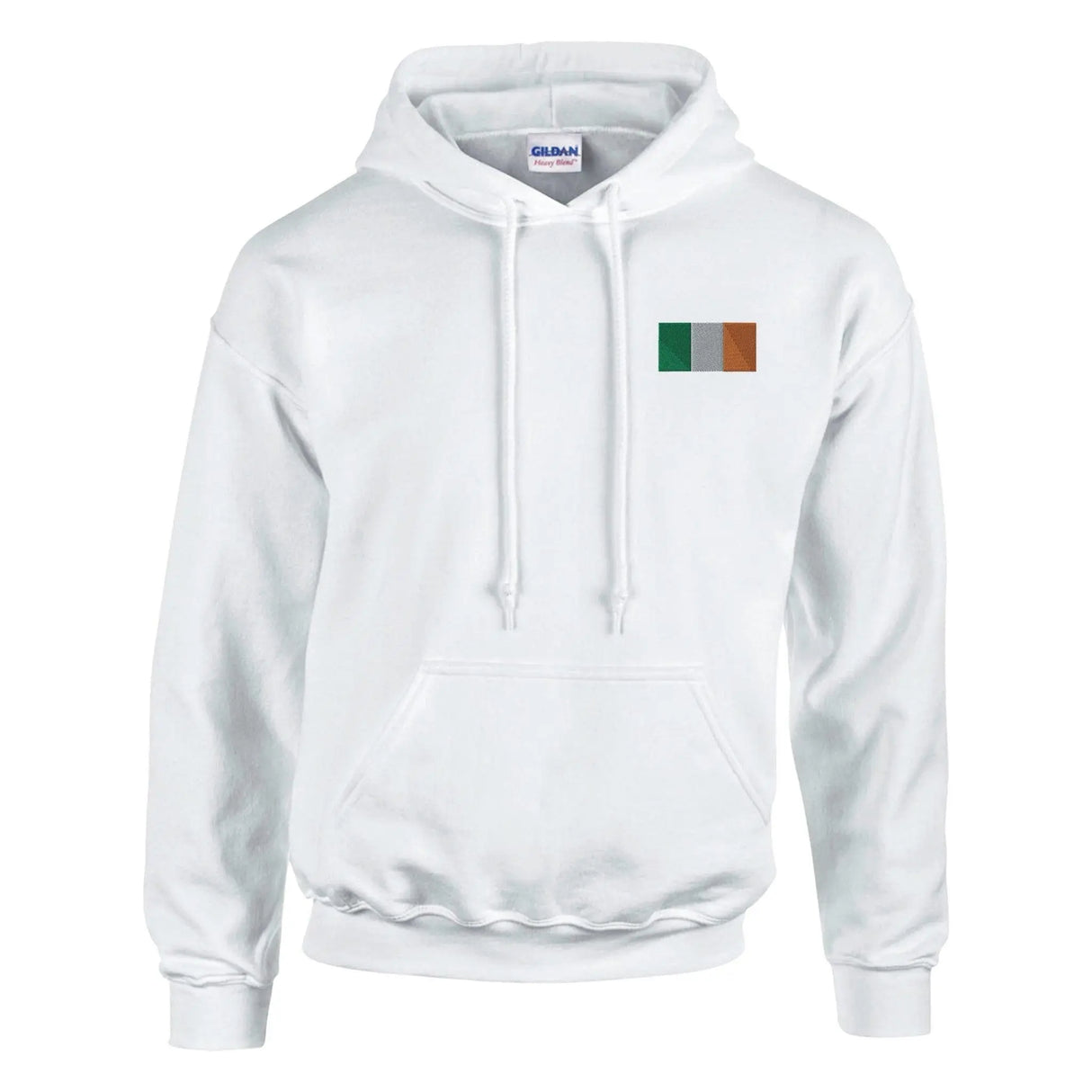Sweat à capuche irlande broderie couleur coton mélangé