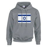Sweat à capuche israël coton mélangé brodé confortable