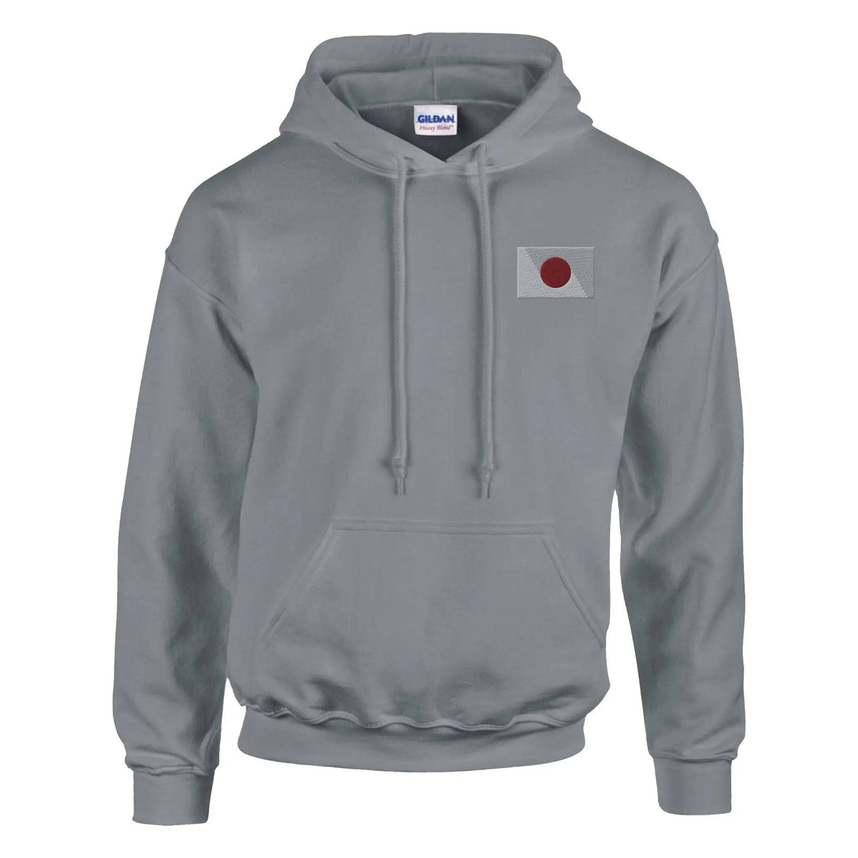 Sweat à capuche japon brodé coton mélangé capuche drapeau