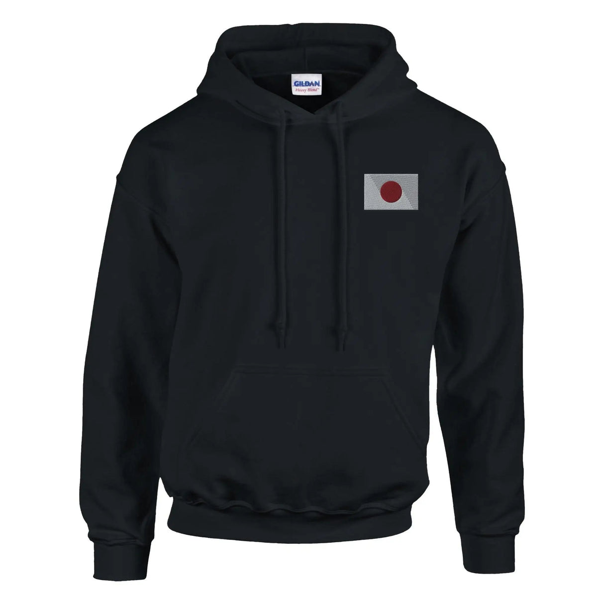 Sweat à capuche japon brodé coton mélangé capuche drapeau
