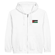 Sweat à capuche jordanie broderie couleur coton mélangé