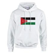 Sweat à capuche jordanie coton mélangé broderie couleur