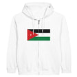 Sweat à capuche jordanie coton mélangé fermeture éclair