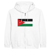Sweat à capuche jordanie coton mélangé fermeture éclair