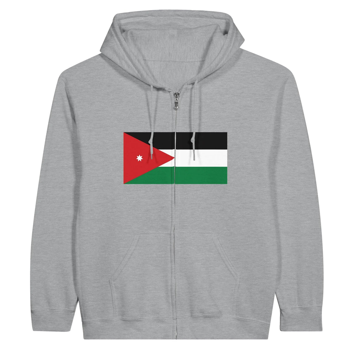 Sweat à capuche jordanie coton mélangé fermeture éclair