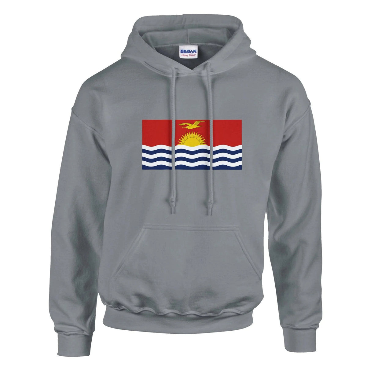 Sweat à capuche kiribati coton mélangé broderie couleur
