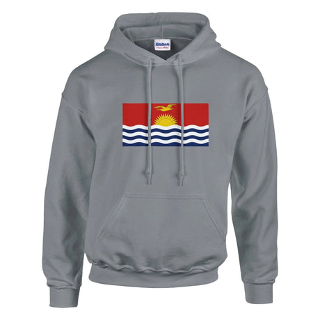 Sweat à capuche kiribati coton mélangé broderie couleur