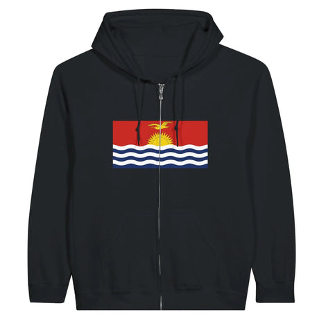 Sweat à capuche kiribati coton mélangé fermeture éclair