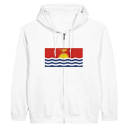 Sweat à capuche kiribati coton mélangé fermeture éclair