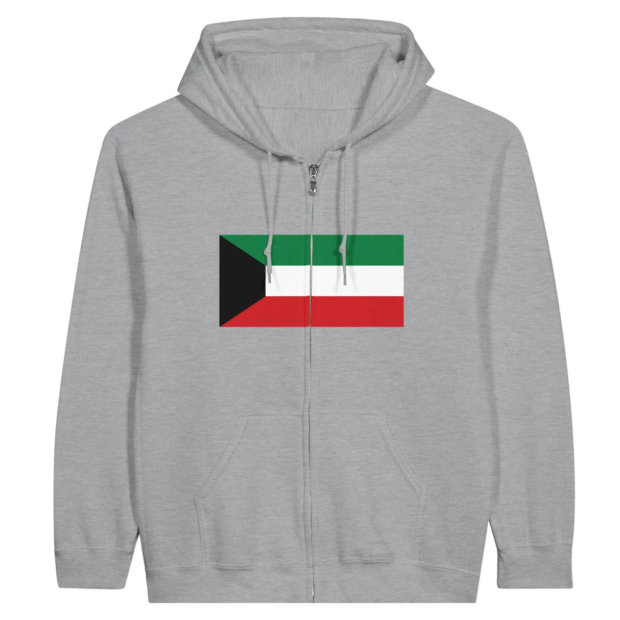 Sweat à capuche koweït coton mélangé broderie drapeau