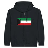 Sweat à capuche koweït coton mélangé broderie drapeau