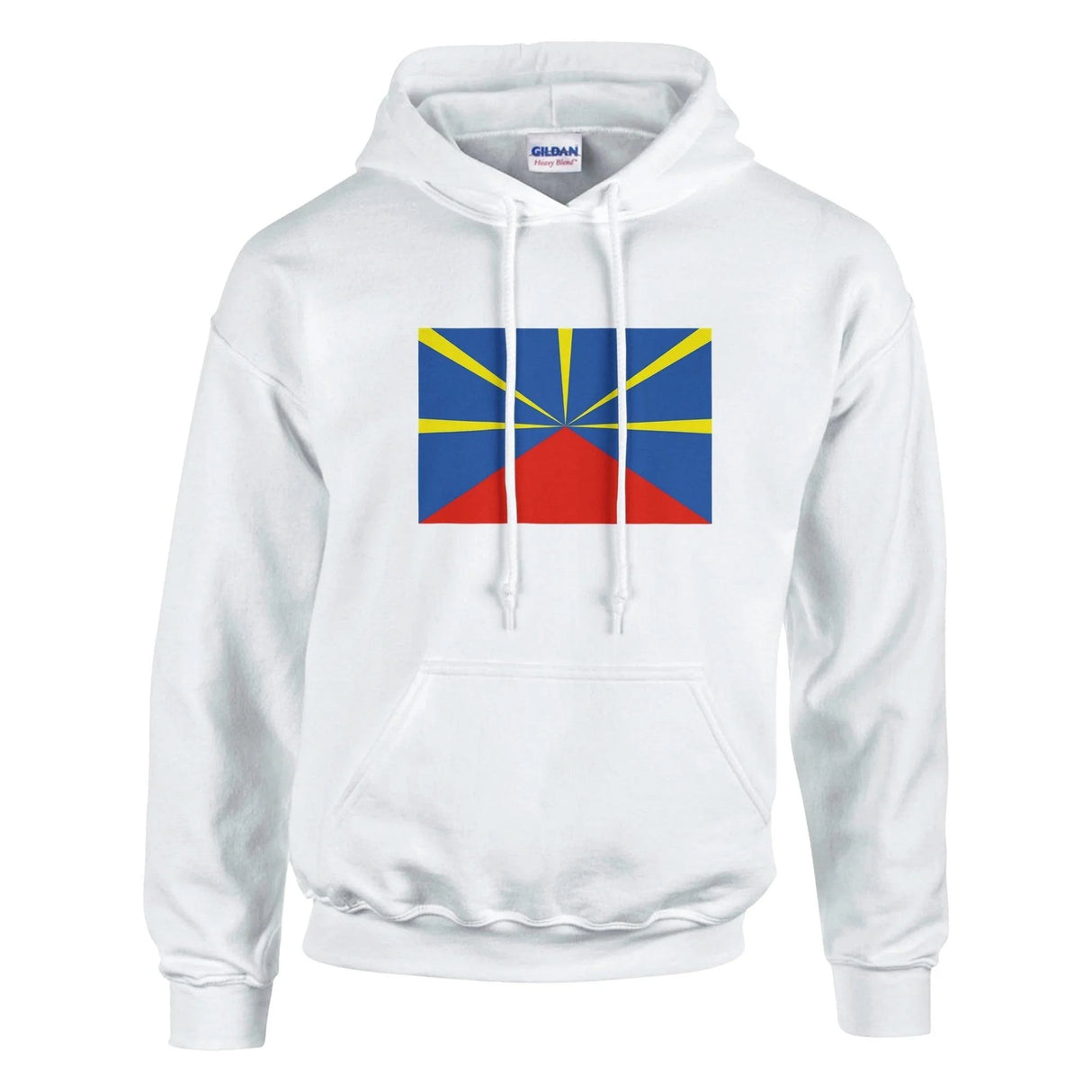 Sweat à capuche la réunion coton mélangé broderie