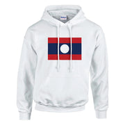 Sweat à capuche laos coton mélangé broderie couleur