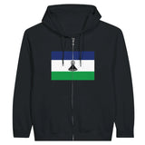 Sweat à capuche lesotho coton mélangé broderie drapeau