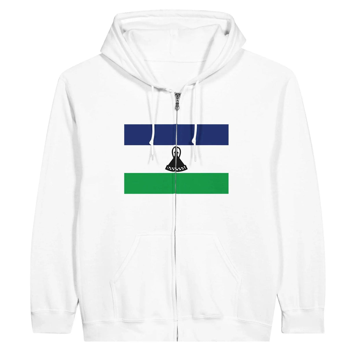 Sweat à capuche lesotho coton mélangé broderie drapeau