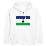 Sweat à capuche lesotho coton mélangé broderie drapeau