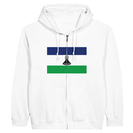 Sweat à capuche lesotho coton mélangé broderie drapeau
