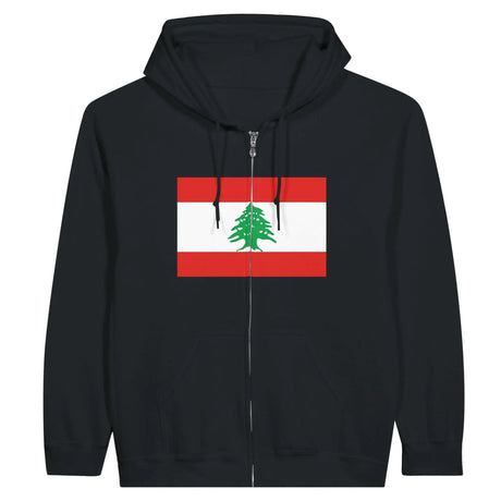 Sweat à capuche liban fermeture éclair coton mélangé