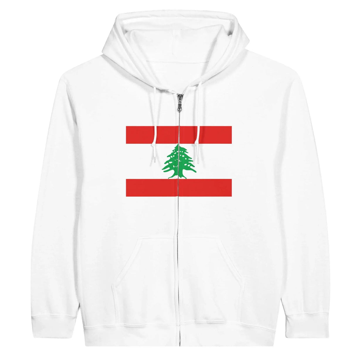 Sweat à capuche liban fermeture éclair coton mélangé