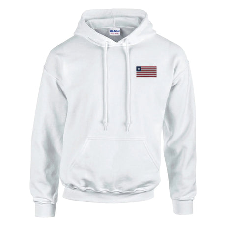 Sweat à capuche liberia brodé coton mélangé confortable