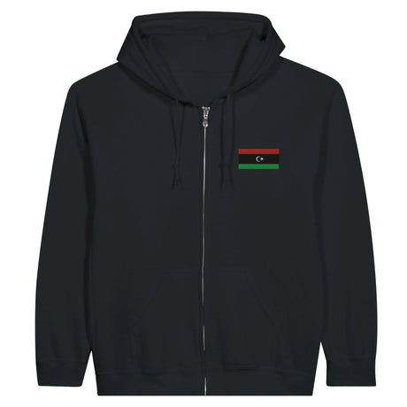 Sweat à capuche libye coton mélangé broderie couleur