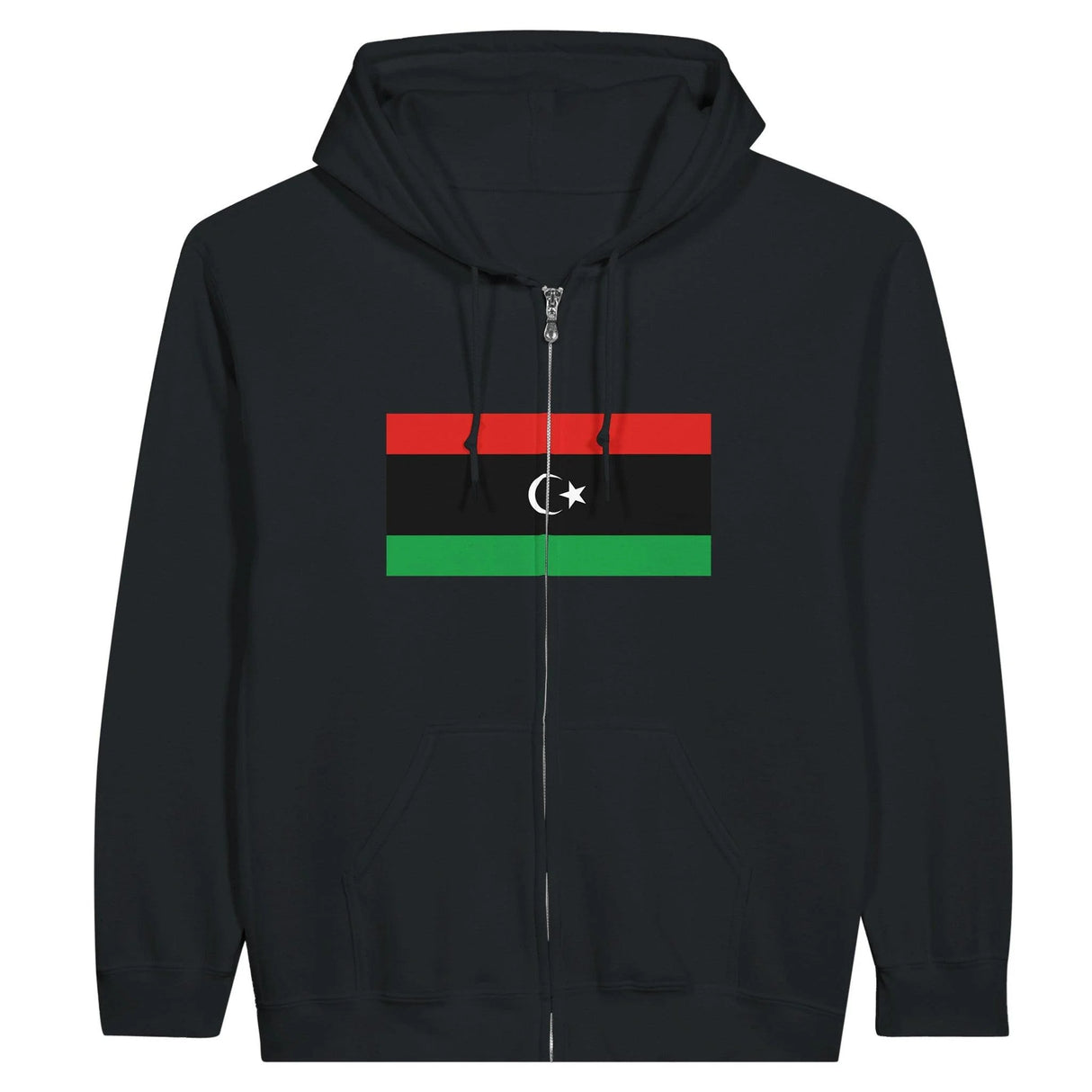 Sweat à capuche libye coton mélangé fermeture éclair