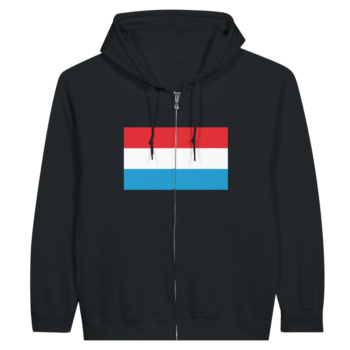 Sweat à capuche luxembourg coton mélangé fermeture éclair