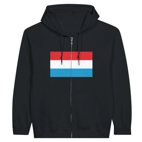 Sweat à capuche luxembourg coton mélangé fermeture éclair