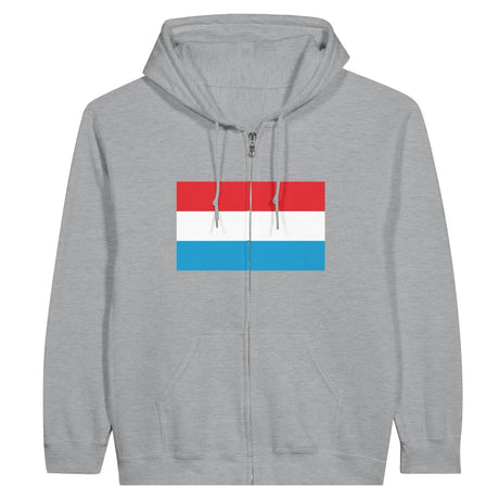 Sweat à capuche luxembourg coton mélangé fermeture éclair