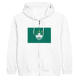 Sweat à capuche macao broderie coton mélangé confortable