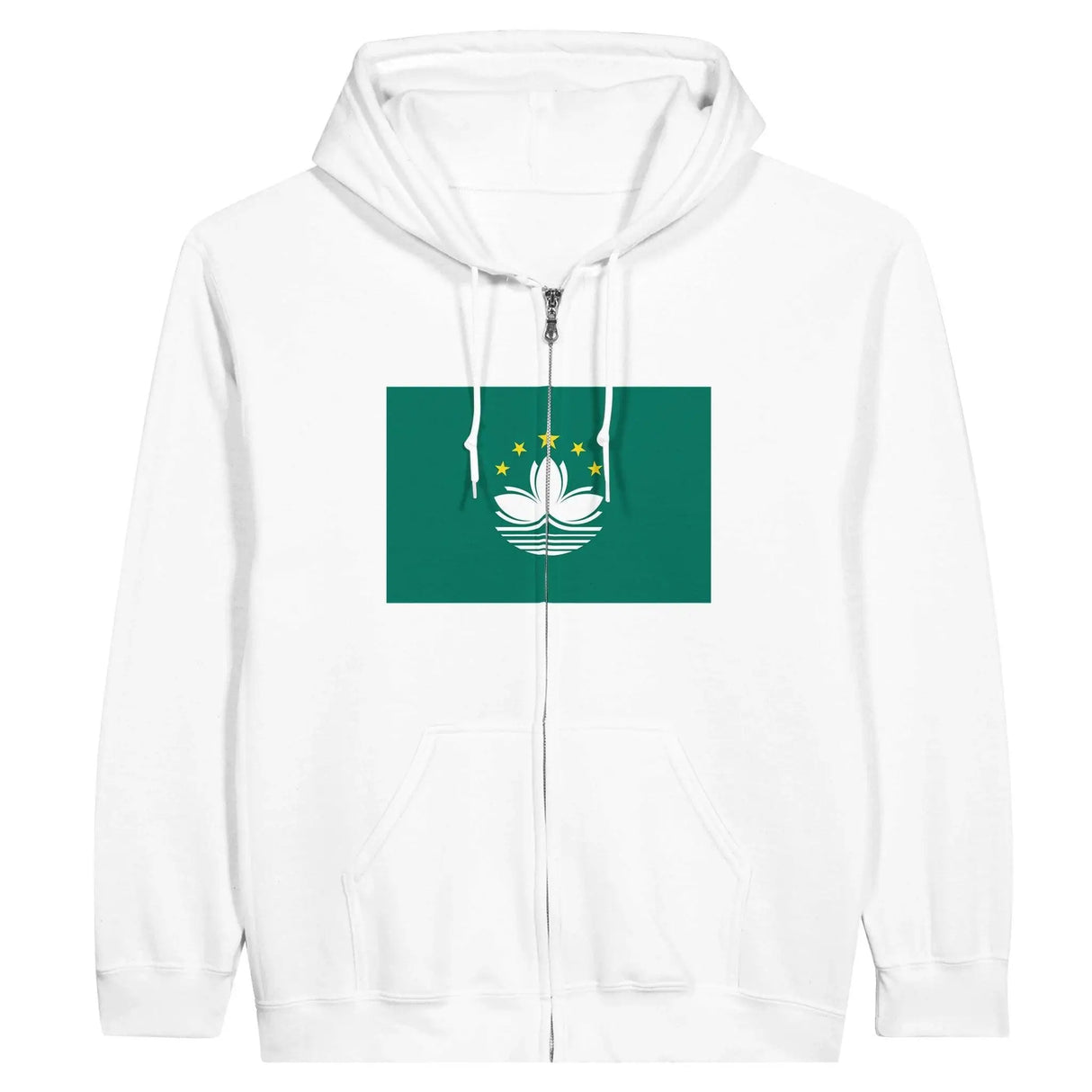 Sweat à capuche macao broderie coton mélangé confortable