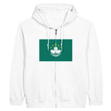Sweat à capuche macao broderie coton mélangé confortable