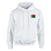 Sweat à capuche madagascar coton mélangé broderie couleur