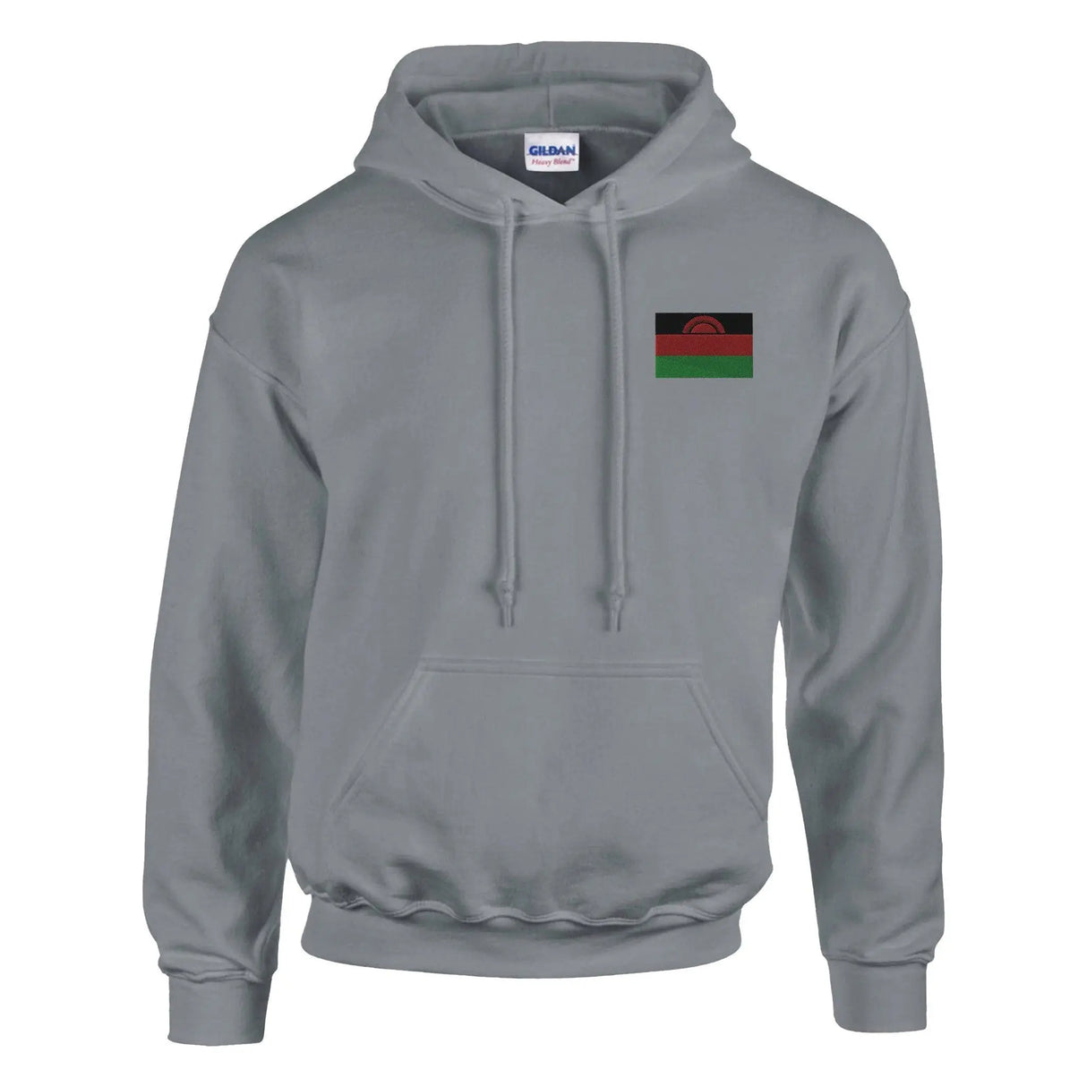 Sweat à capuche malawi brodé coton mélangé confort supérieur