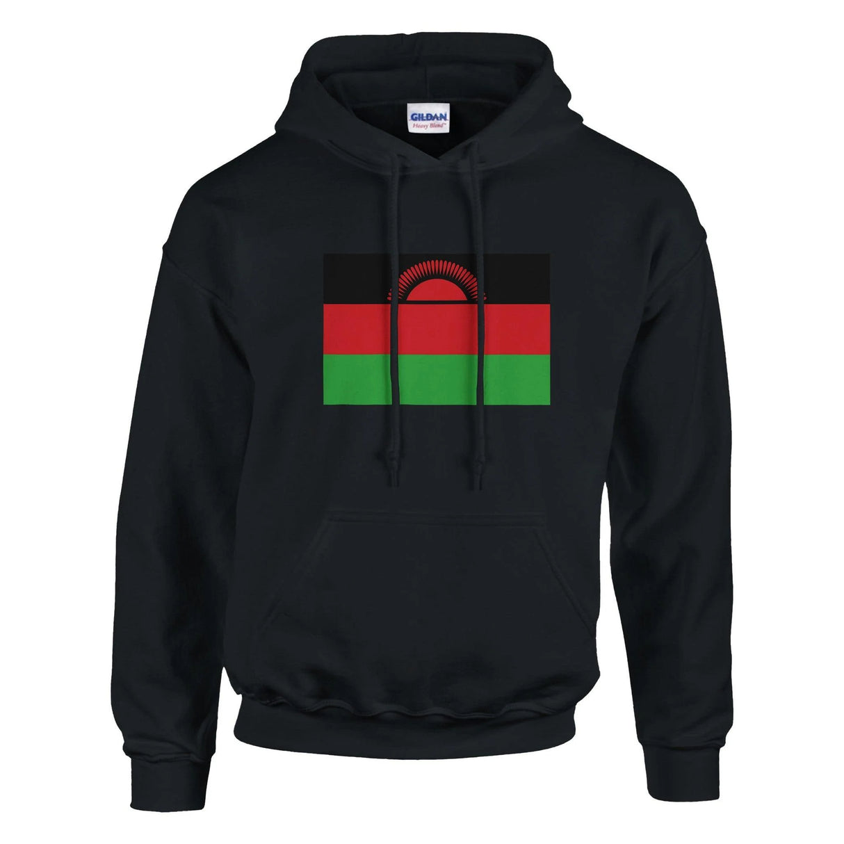 Sweat à capuche malawi coton mélangé broderie couleur