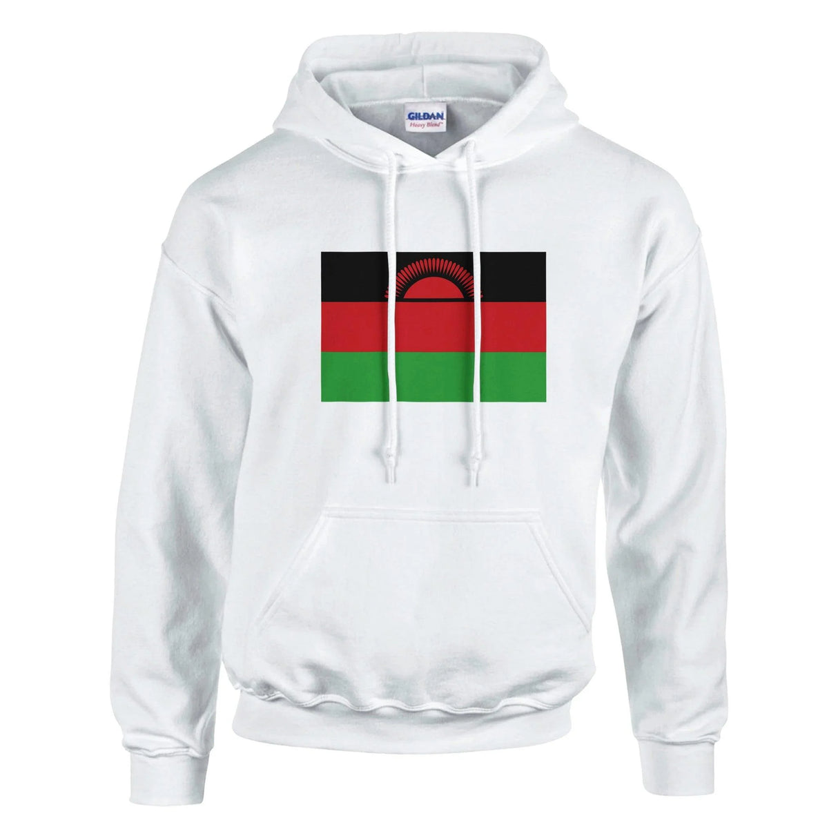 Sweat à capuche malawi coton mélangé broderie couleur