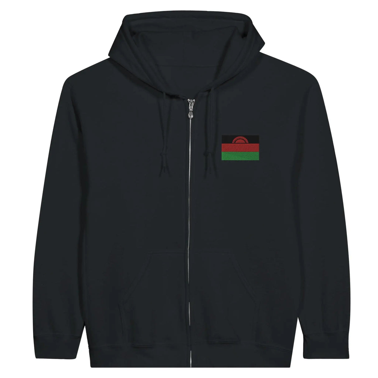 Sweat à capuche malawi coton mélangé broderie couleur