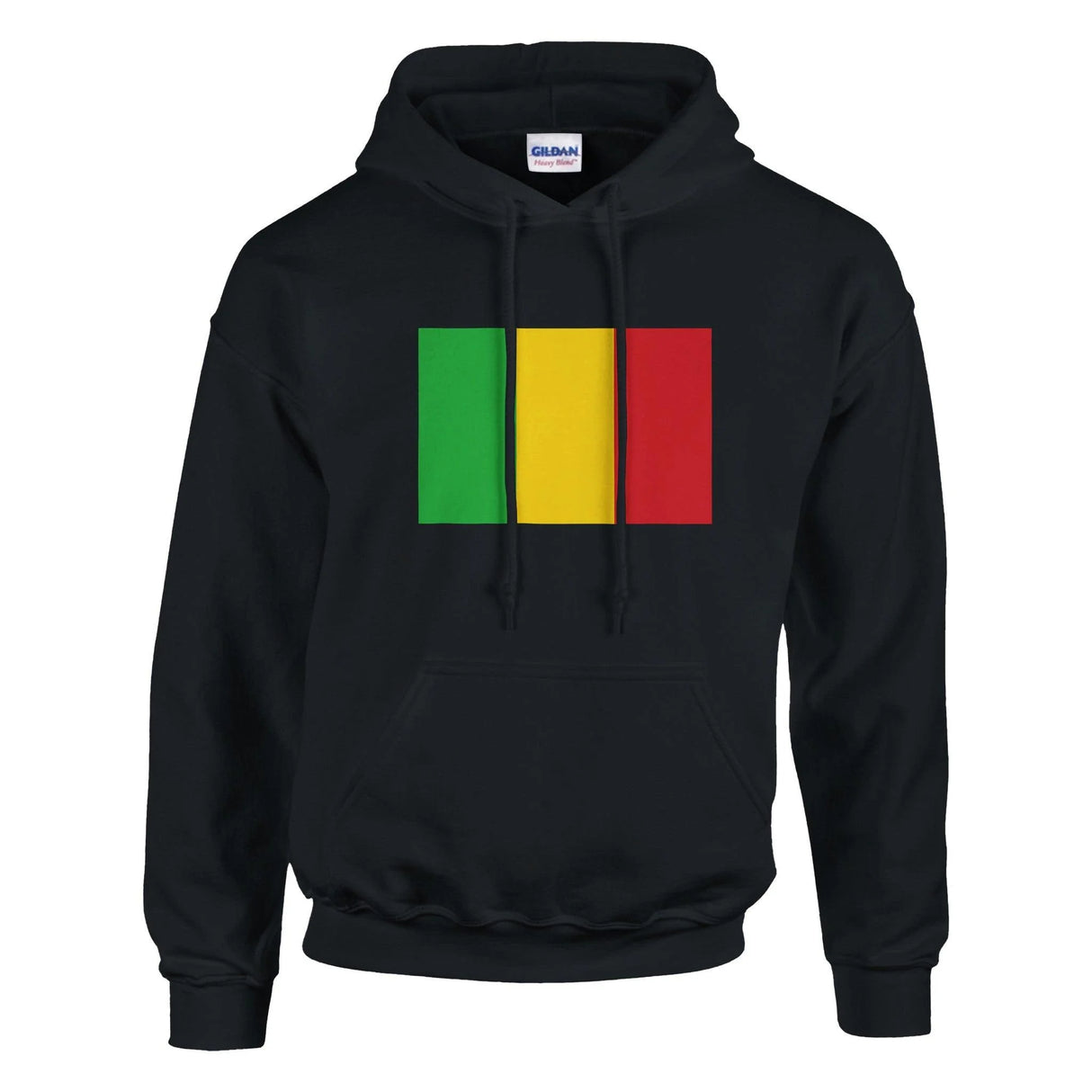 Sweat à capuche mali coton mélangé drapeau brodé