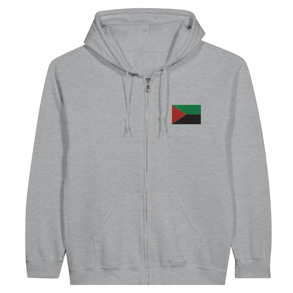 Sweat à capuche martinique broderie couleur coton mélangé